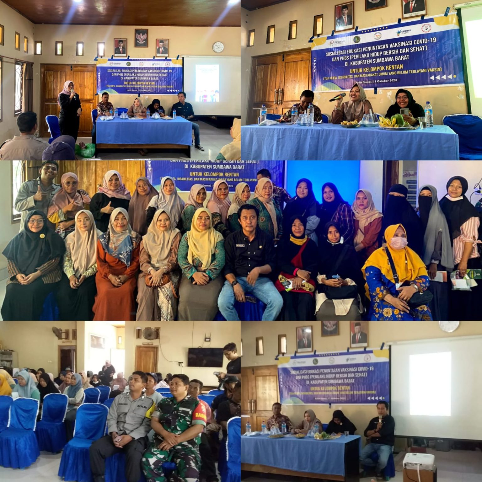 Puskesmas Maluk Gandeng Yayasan Keluarga Andini Dan Filantropi Indonesia Gelar Sosialisasi Edukasi Penuntasan vaksinasi Covid-19 dan Lakukan PHBS di KSB