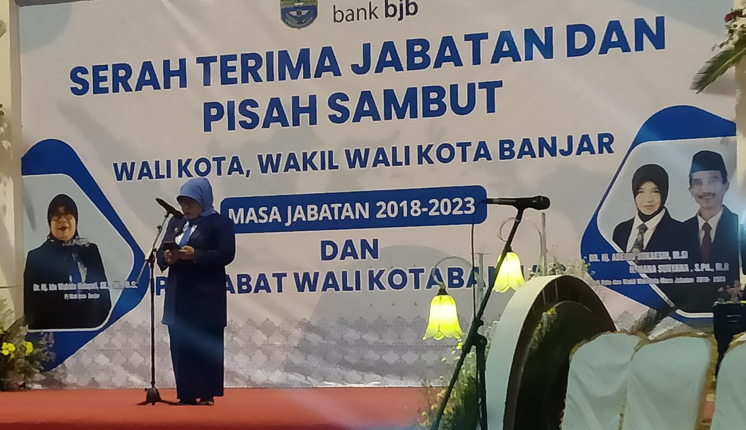 Acara Pisah Sambut, Pj Walikota Banjar Ida Wahida Hidayati Puji dr Herman Sutrisno Sebagai Pahlawan Pembangunan Kota Banjar
