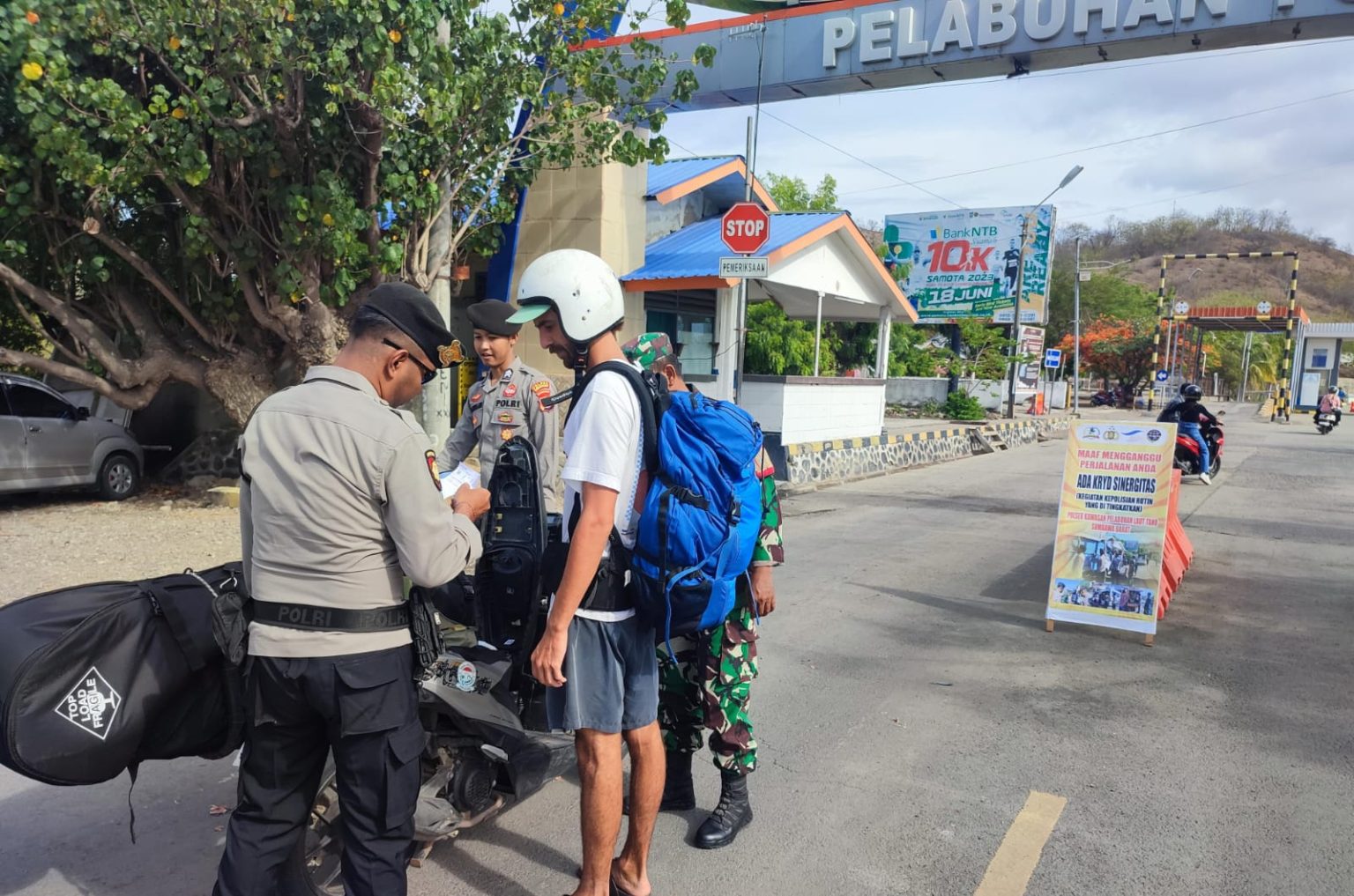 Kapolsek Kawasan Pelabuhan Laut Tano Gelar KRYD Sebagai Antisipasi Tindak Pidana 3C
