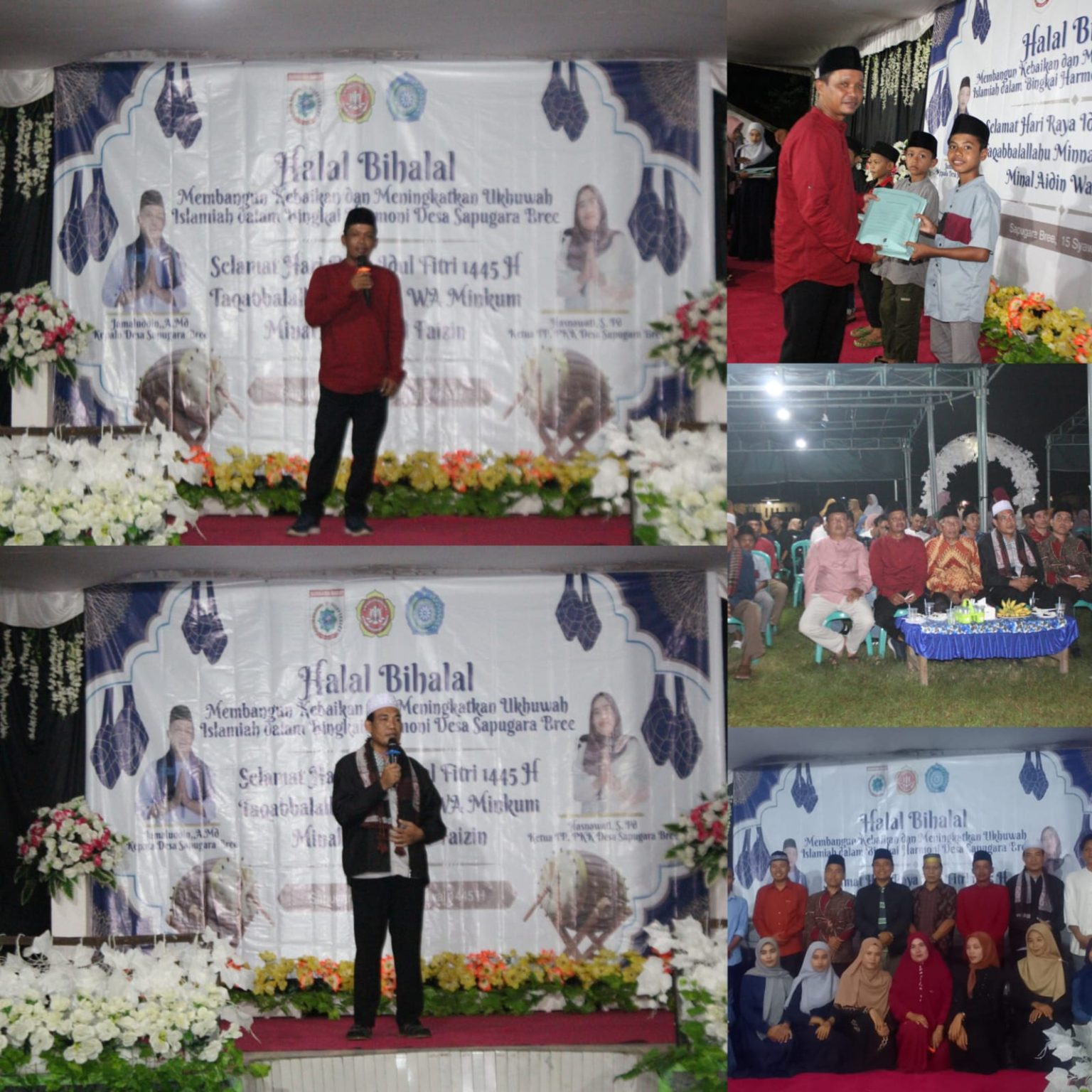 Pemdes Sapugara Bree Bersama Karang Taruna Menggelar Halal Bihalal