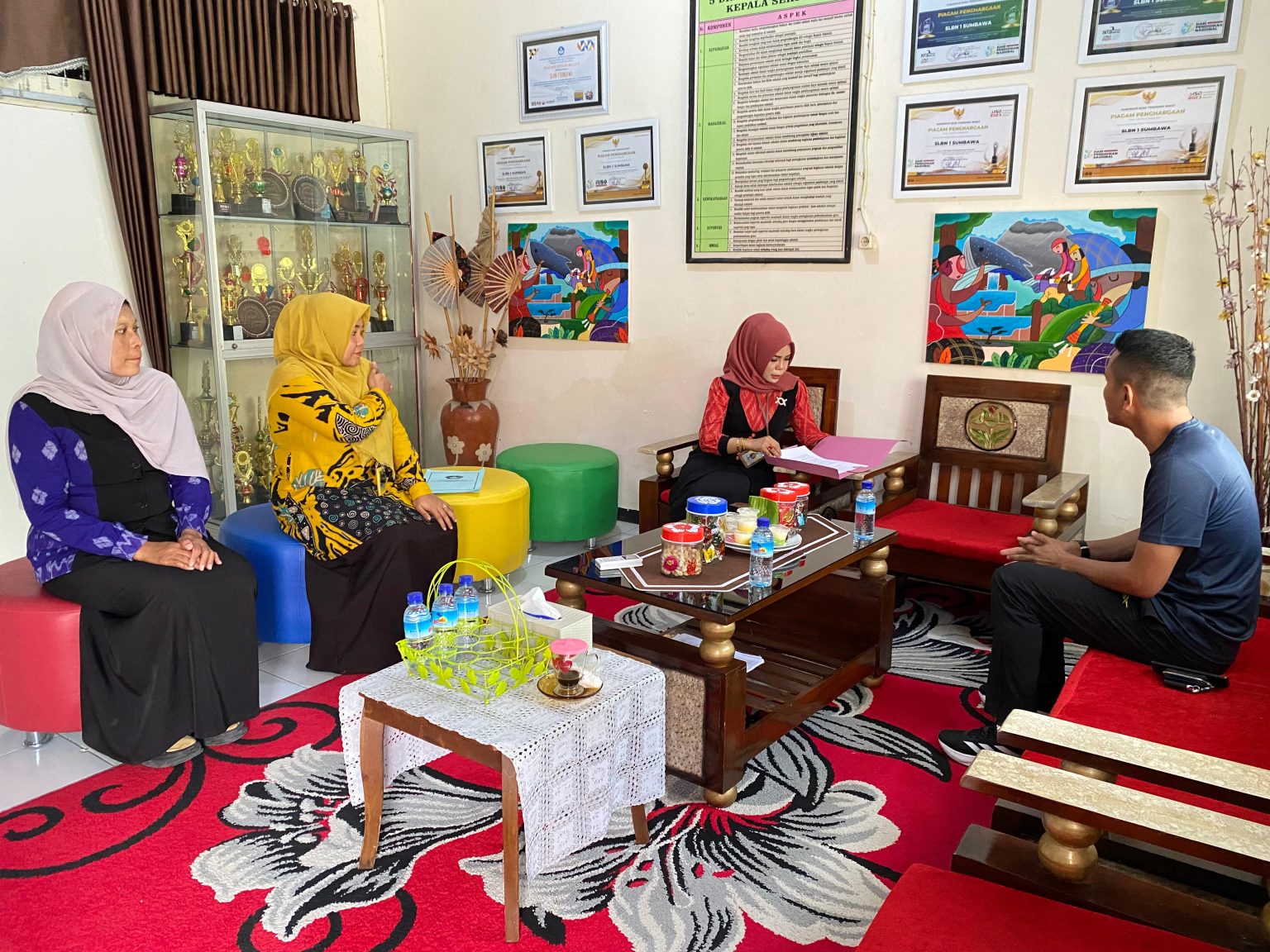 Sinergitas dan Kolaborasi, Lapas Sumbawa Besar Sambangi SLBN 1 Sumbawa Besar