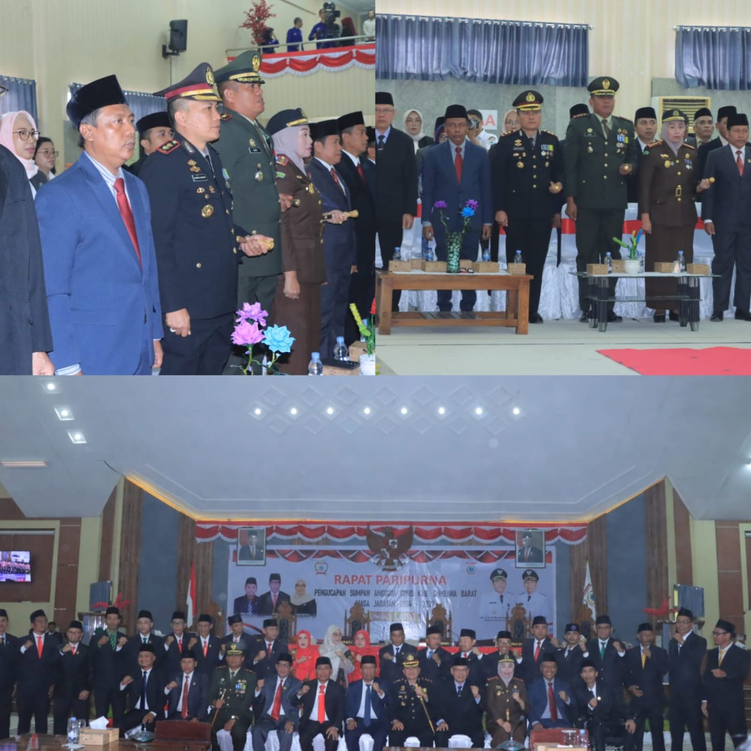 Polres Sumbawa Barat Turunkan Personil Pengamanan Pengambilan Sumpah /Janji Anggota DPRD Kabupaten Sumbawa Barat
