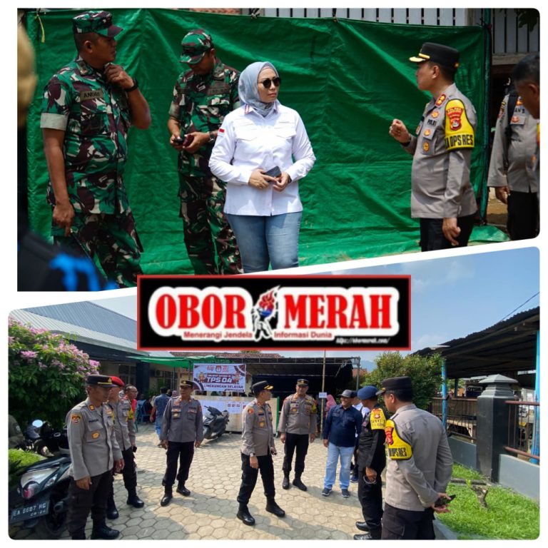 Kapolres Sumbawa Barat Monitoring Bersama Pelaksanaan Pemungutan Suara di Sejumlah TPS
