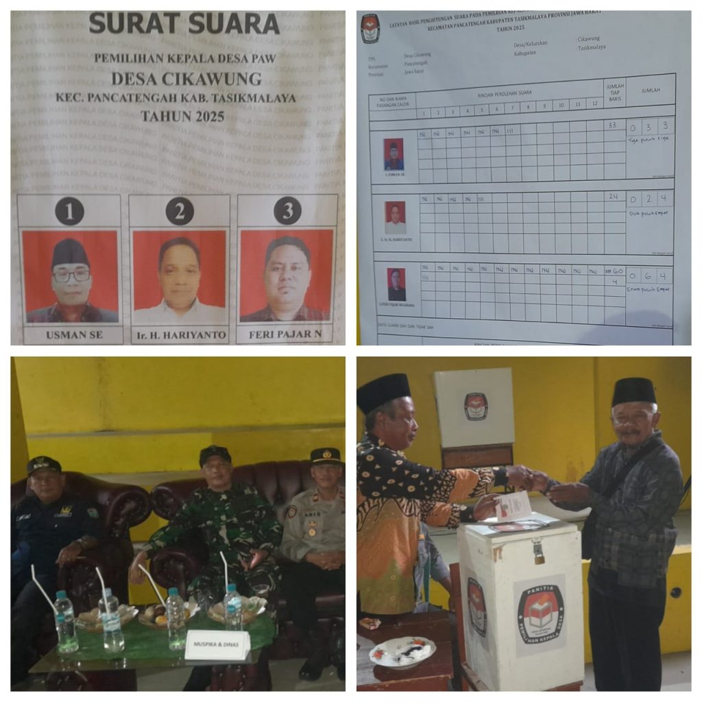 Feri Pajar Raup Suara Terbanyak dalam Musyawarah Khusus Pilkades PAW Desa Cikawung Tasela