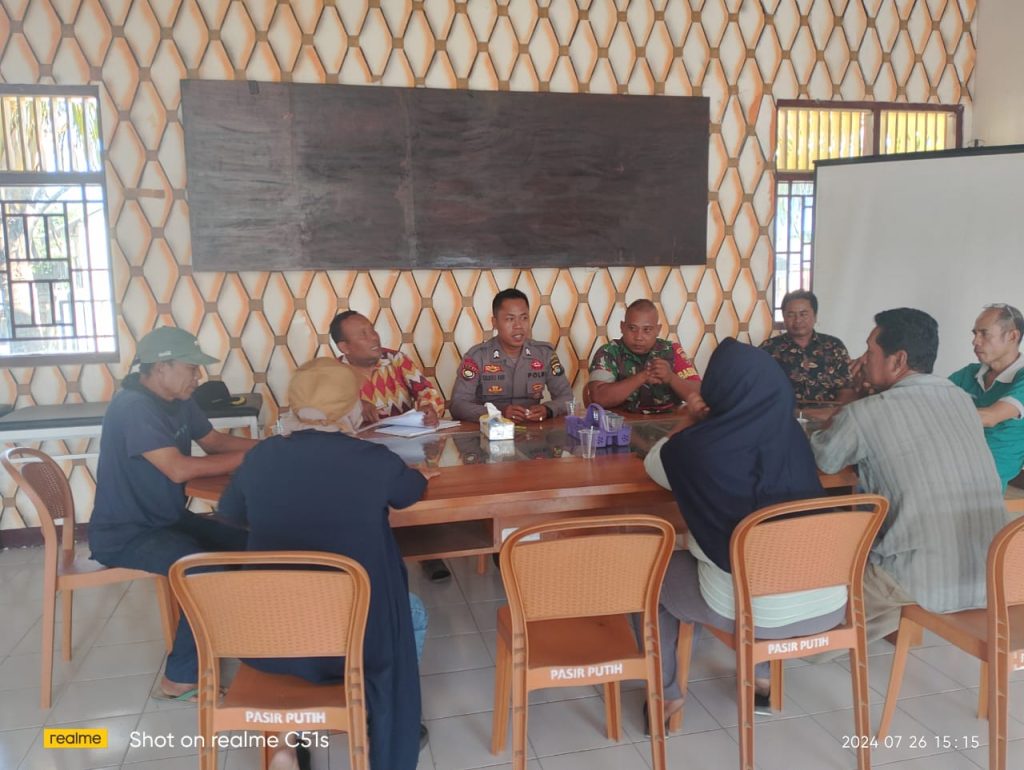 Bhabinkamtibmas Dan Pemdes Pasir Putih Gelar Sosialisasi TPPO