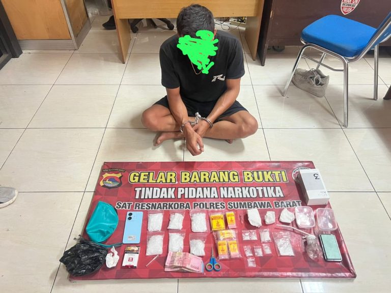 Polres Sumbawa Barat Amankan 329,87 Gram Sabu dari Kos-kosan di Taliwang