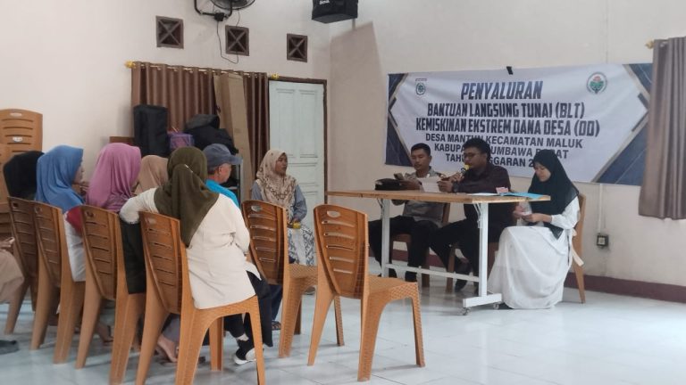 Pemerintah Desa Mantun Menyalurkan Bantuan Langsung Tunai (BLT) Kemiskinan Extrem