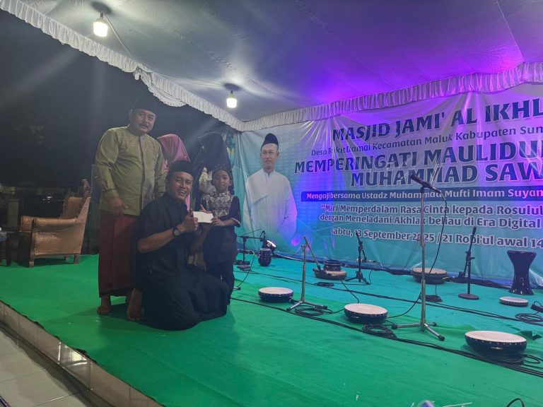 Desa Bukit Damai Memperingati Maulid Nabi Muhammad SAW berjalan Khidmat