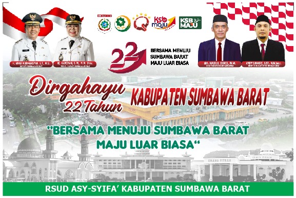 Direktur Dan Staf RSUD ASY- SYIFA KSB Mengucapkan Selamat Hari Lahir Kabupaten Sumbawa Barat Ke – 22