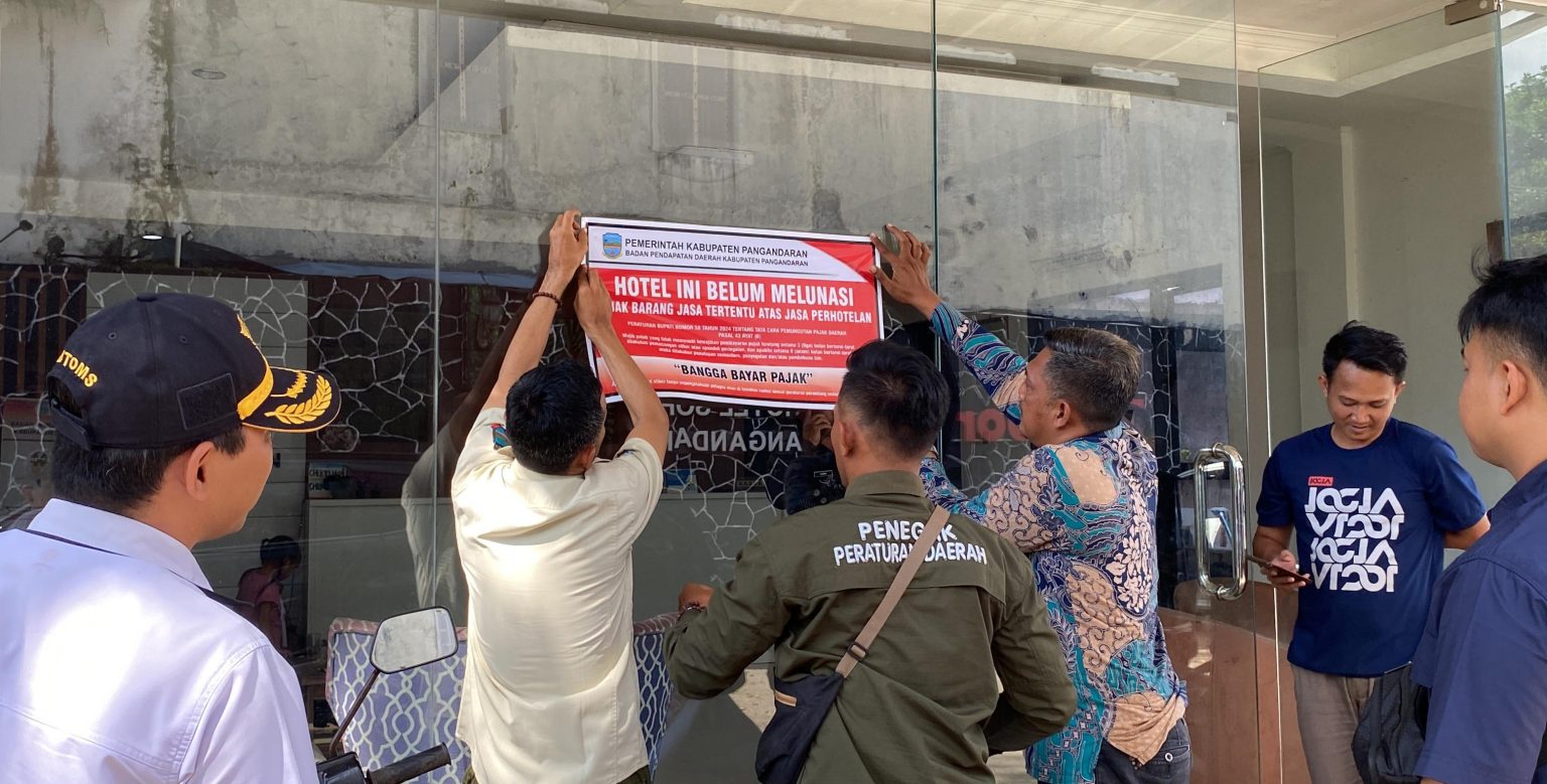 Sudah Tau Lur! Bapenda Pangandaran Gencar Segel Penunggak Pajak, Hotel Sofia dan Pondok Idaman Ikut Disegel