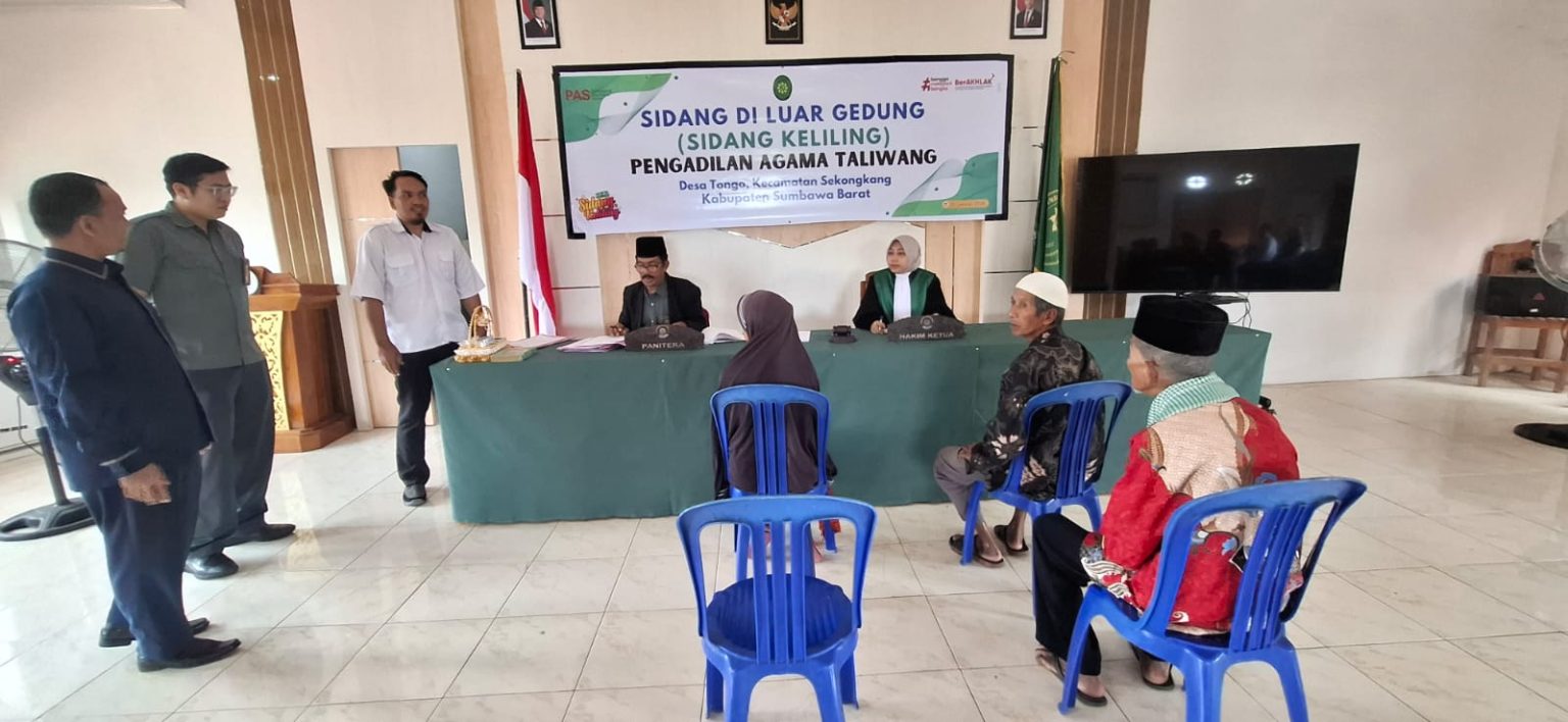 Pemdes Tongo Bersama Pengadilan Agama KSB Gelar Sidang di Luar Gedung untuk Permudah Akses Layanan Hukum