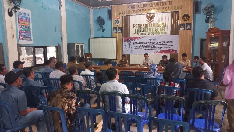 Pemdes Labuhan Lalar Menggelar Rapat Musyawarah Desa Penetapan Calon Penerima Bantuan Langsung Tunai Tahun 2025