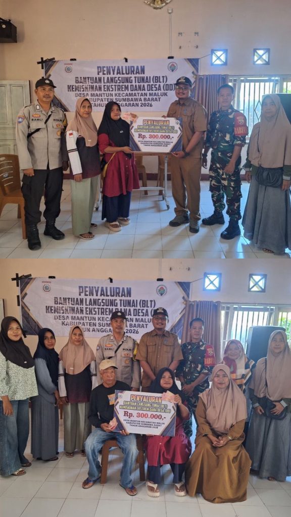 Pemerintah Desa Mantun Kecamatan Maluk Menyalurkan Bantuan Langsung Tunai (BLT) Kemiskinan Ekstrem
