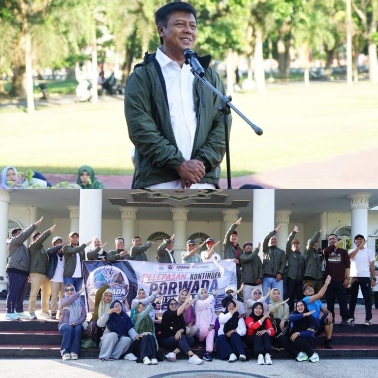 Bupati Lepas Kontingen PWI KSB, Bidik Prestasi di PORWADA NTB