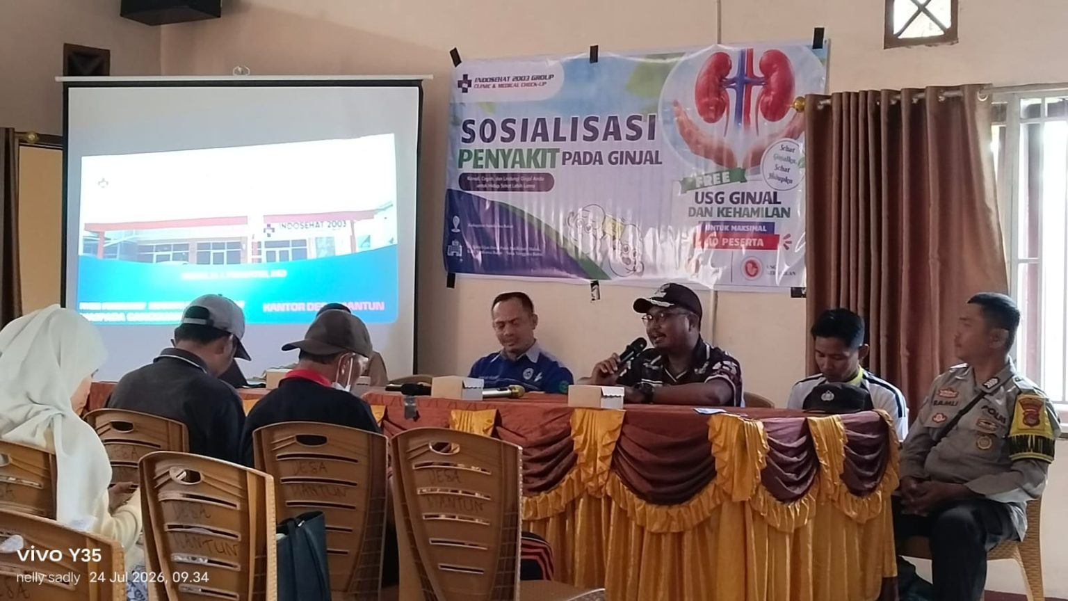 Kades mantun Monitoring Sosialisasi dan Penyuluhan Bahaya Penyakit Pada Ginjal