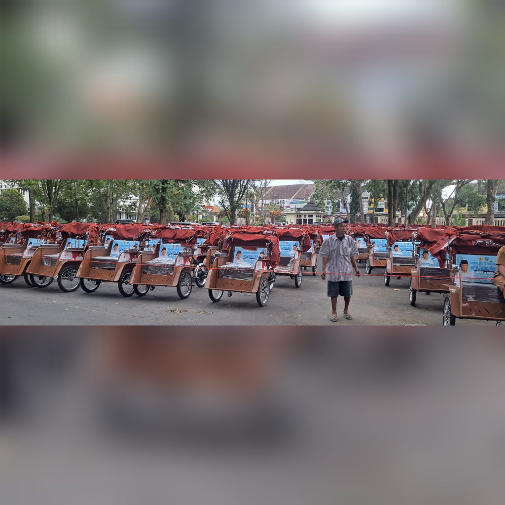 220 Becak Listrik Bantuan Presiden Prabowo Penuhi Bale Kota, Kadinsos: Tidak Boleh Diperjualbelikan