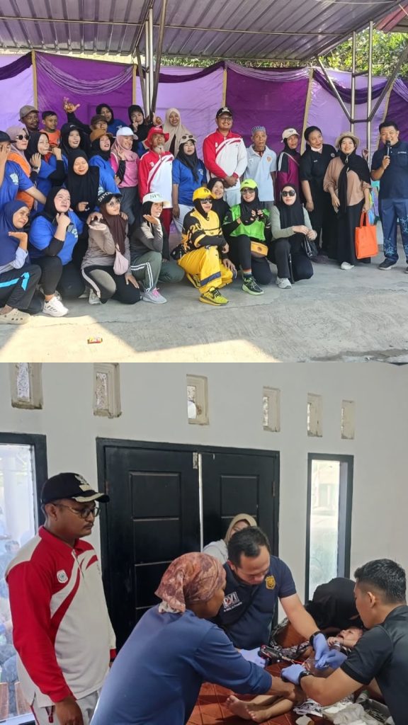 Sambut Harlah ke-18, Pemdes Mantun Gelar Senam Sehat dan Khitanan Massal
