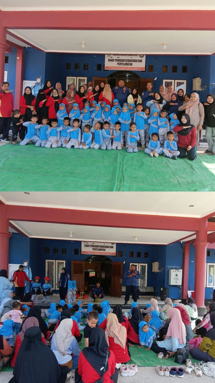 Cegah Kebakaran Sejak Dini, Damkarmat KSB Edukasi Anak TK